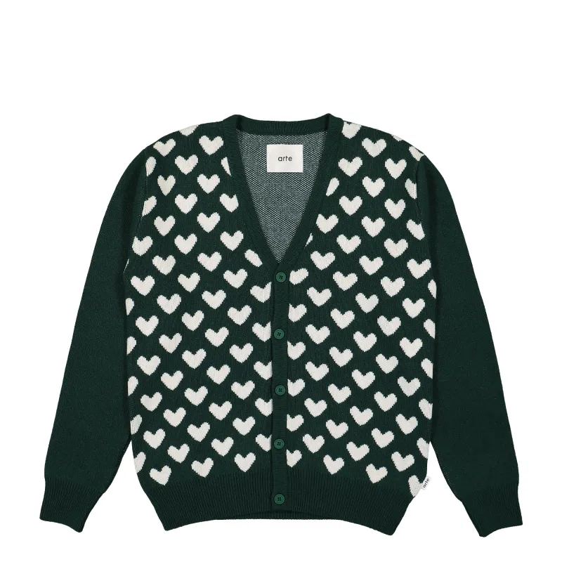 Kyle Heart Cardigan made by OVERKILL