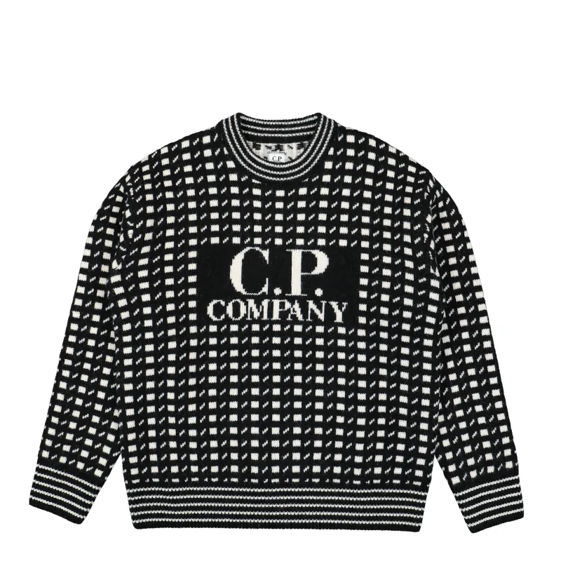 Wool Jacquard Crew Neck made by OVERKILL