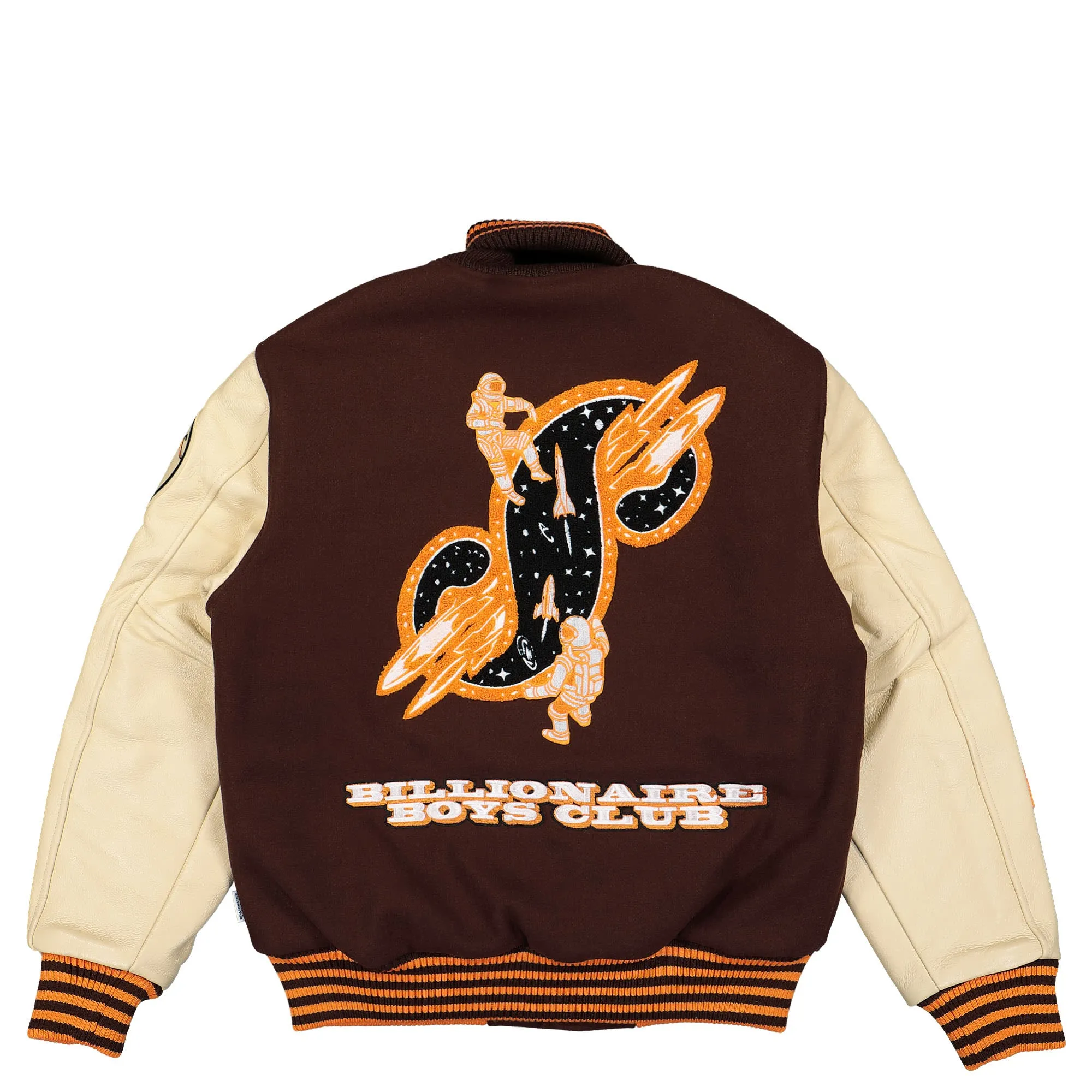 Leather Sleeve Galaxy Varsity Jacket sold by OVERKILL product image thumbnail 3