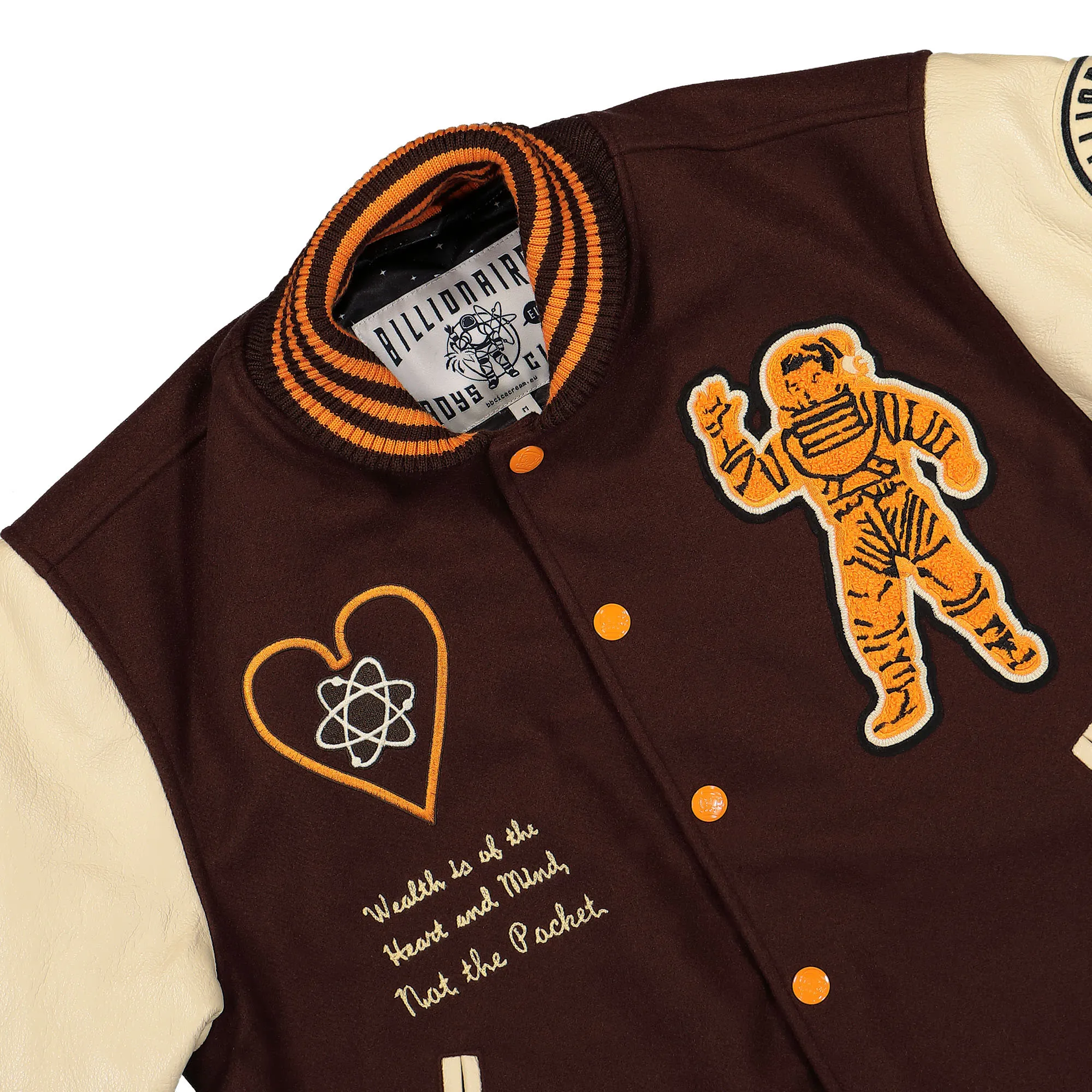Leather Sleeve Galaxy Varsity Jacket sold by OVERKILL product image thumbnail 2
