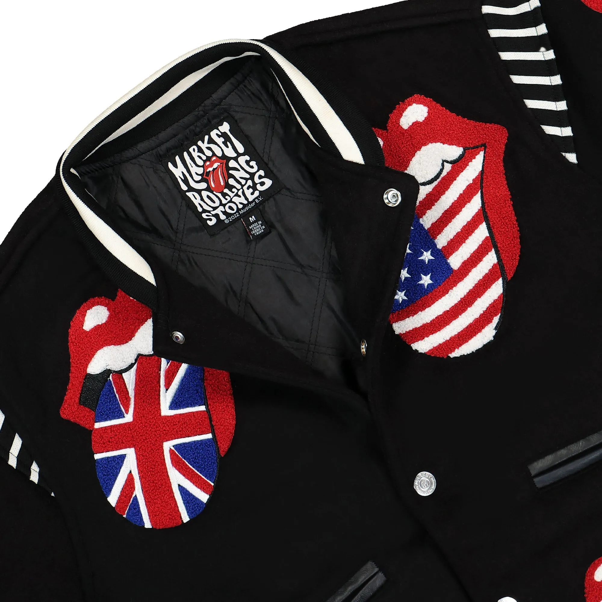 Rolling Stones x Market World Flag Varsity Jacket sold by OVERKILL product image thumbnail 2