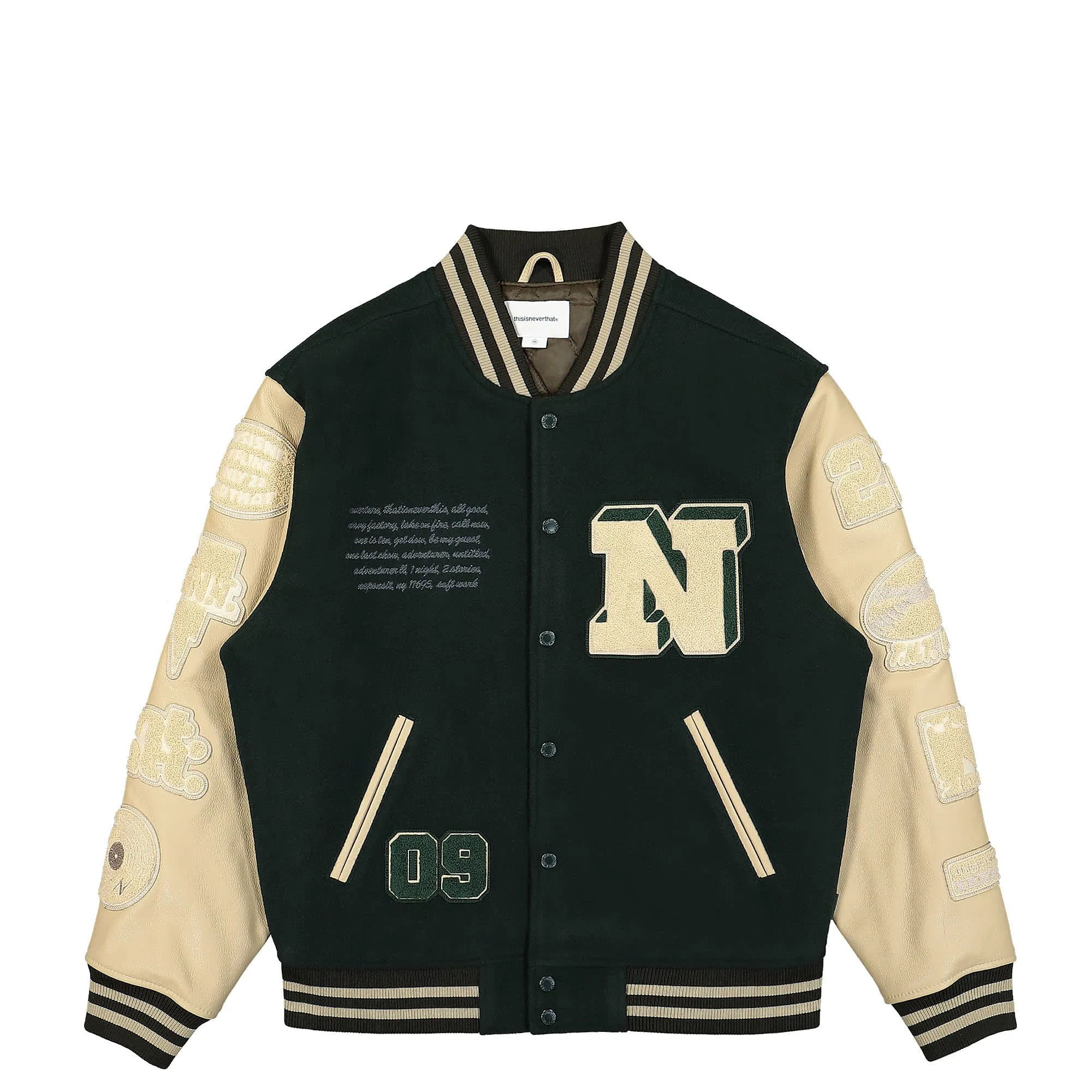 Records Varsity Jacket sold by OVERKILL