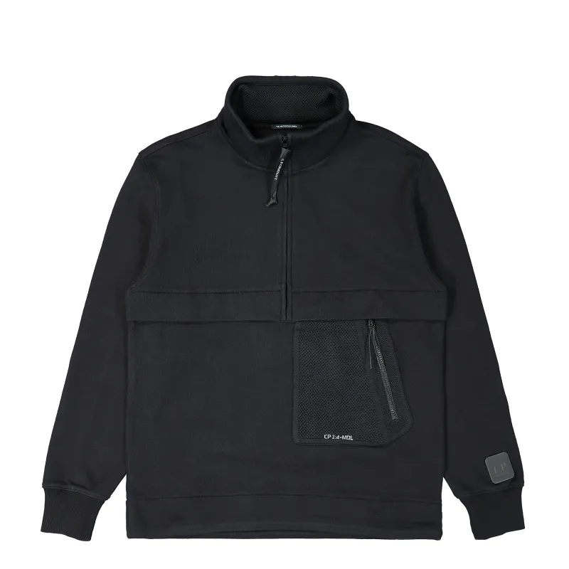 Diagonal Raised Fleece Anorak made by C.P. Company
