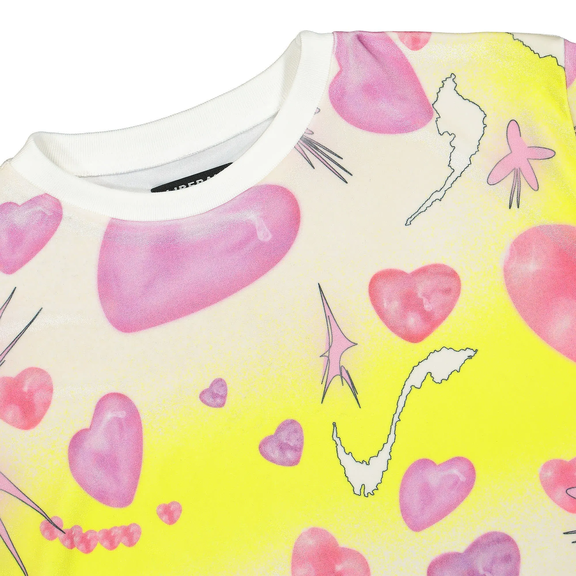 Velvet Hearts Knit T-Shirt sold by OVERKILL product image thumbnail 3