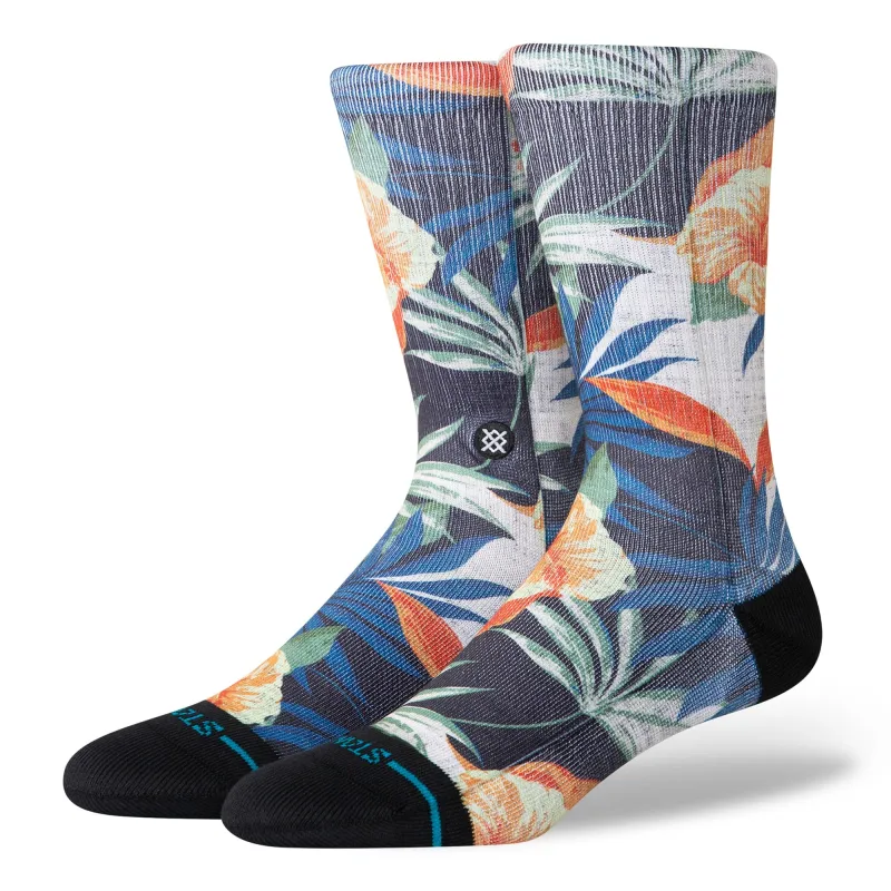 Tiki Tides Crew Socks made by Stance
