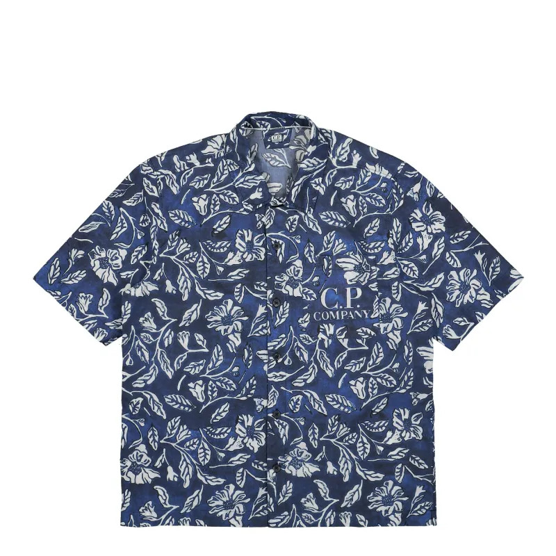 Popeline All-Over Flower Stamp Shirt sold by OVERKILL
