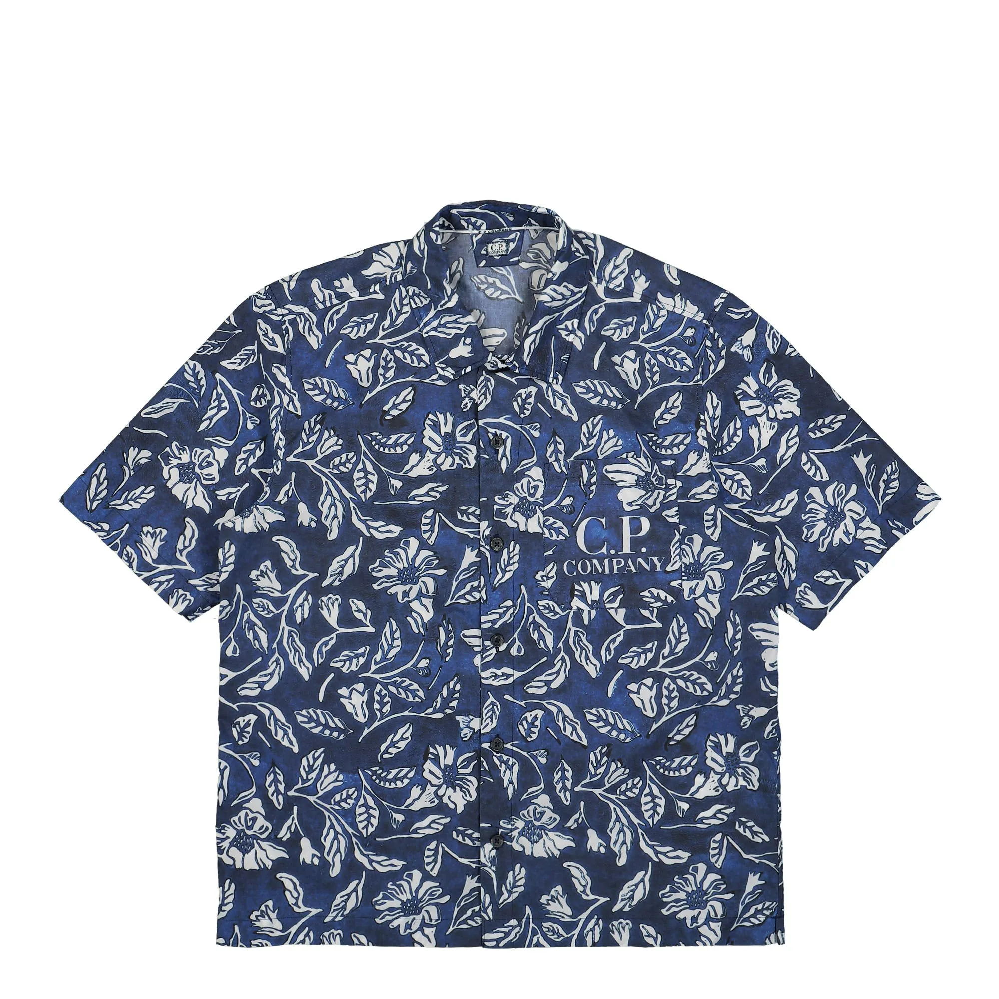 Popeline All-Over Flower Stamp Shirt sold by OVERKILL