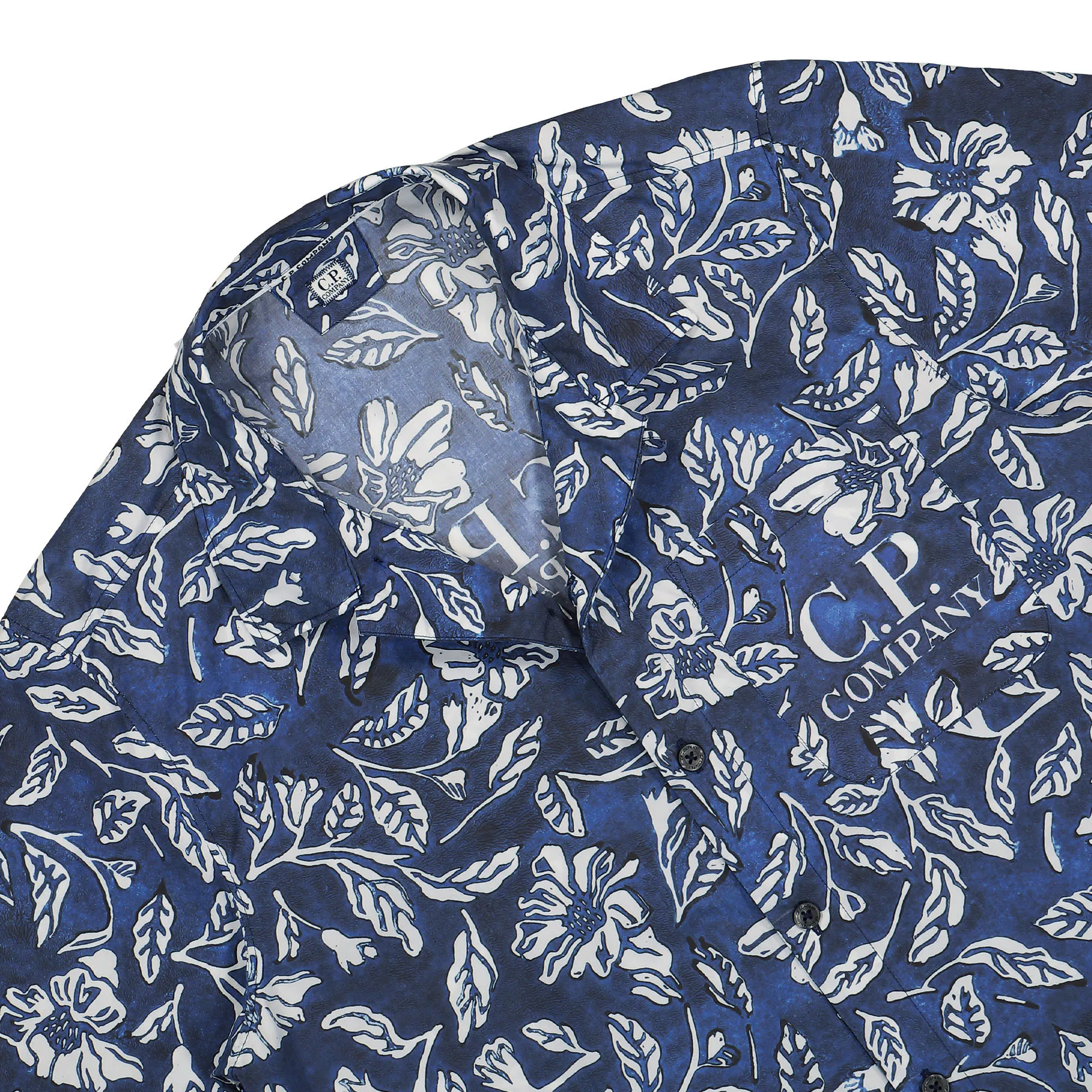 Popeline All-Over Flower Stamp Shirt sold by OVERKILL product image thumbnail 3
