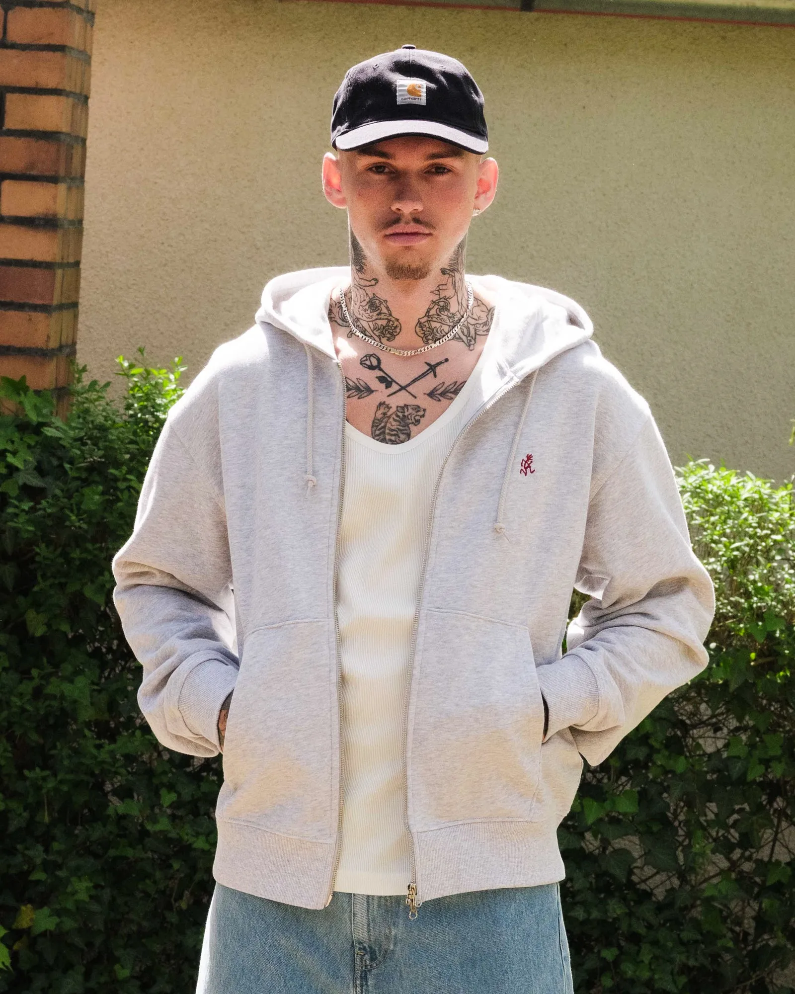 One Point Zip Hooded Sweatshirt sold by OVERKILL product image thumbnail 3