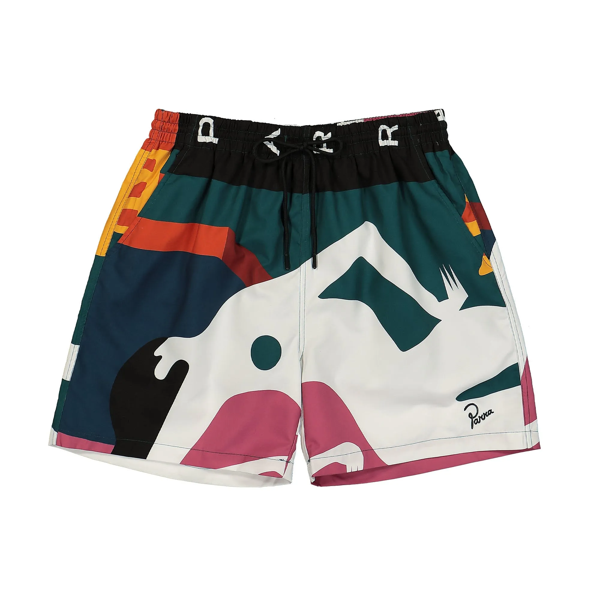 Beached In White Swim Shorts sold by OVERKILL