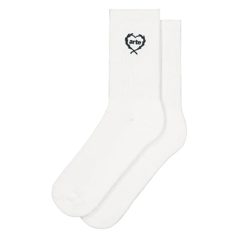 Arte Small Heart Socks sold by OVERKILL