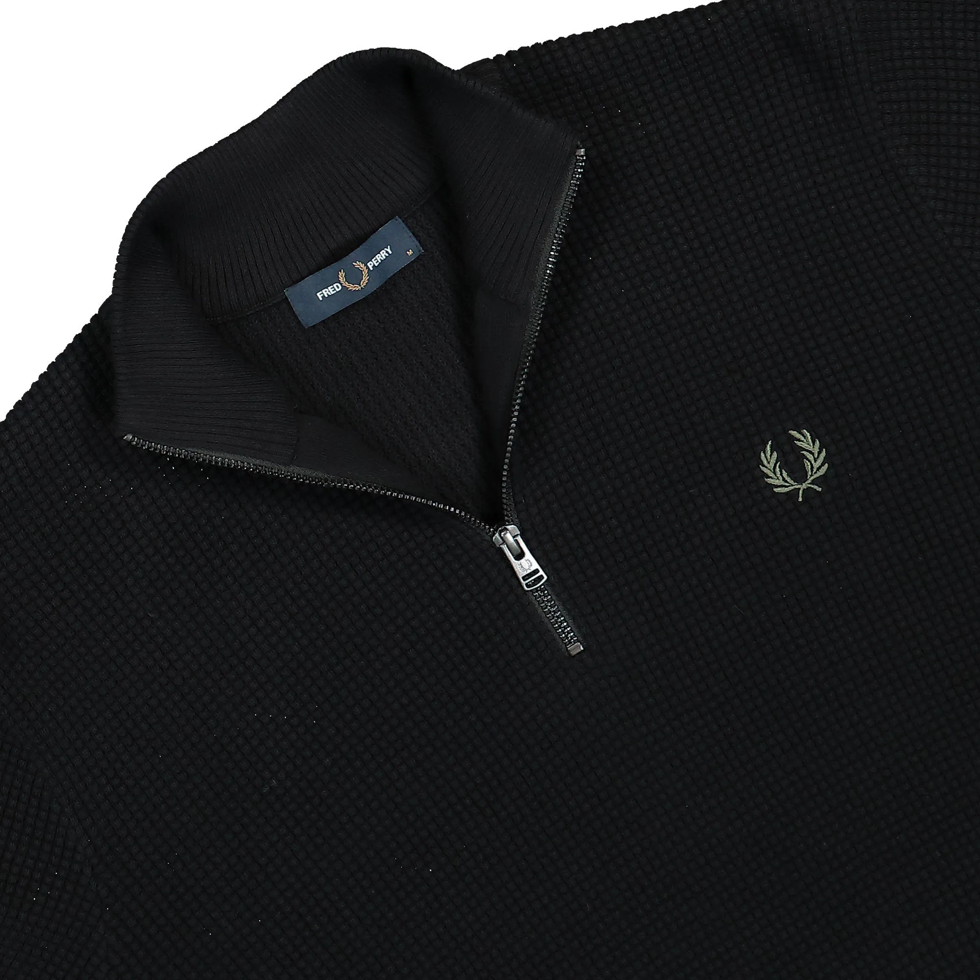 Waffle Stitch Half Zip Jumper sold by OVERKILL product image thumbnail 3