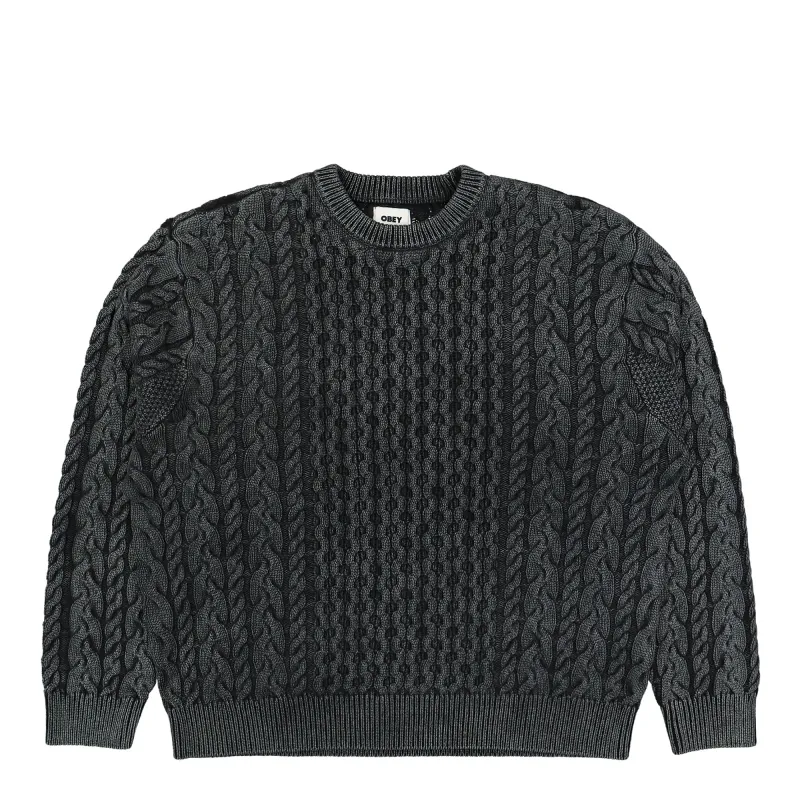 Faded Wash Sweater made by Obey