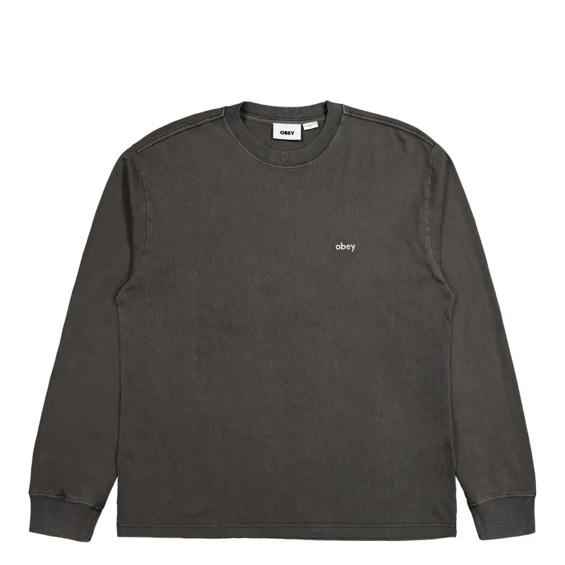 Lowercase Pigment Tee LS made by Obey