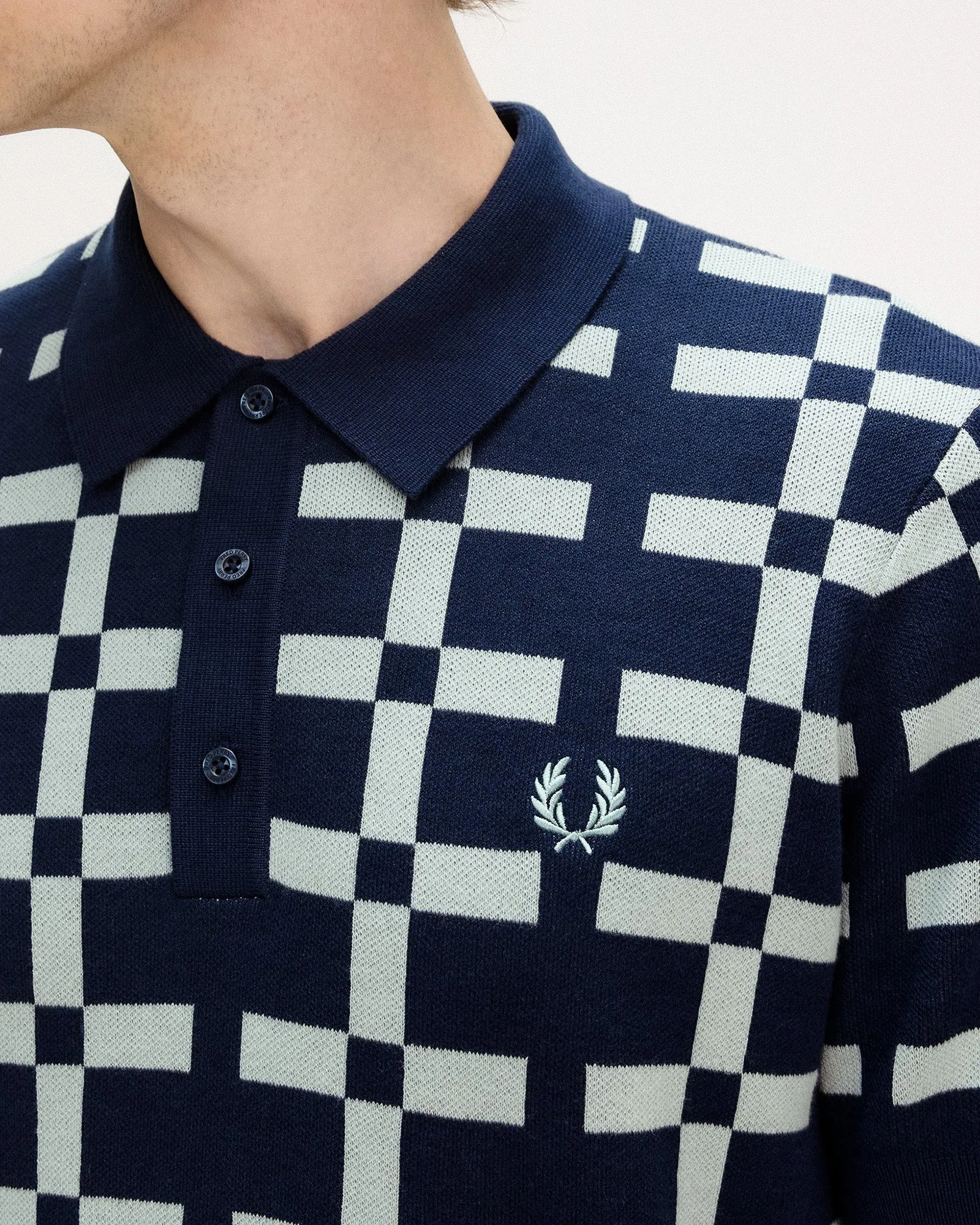Geometric Jacquard Knit Shirt sold by OVERKILL product image thumbnail 5