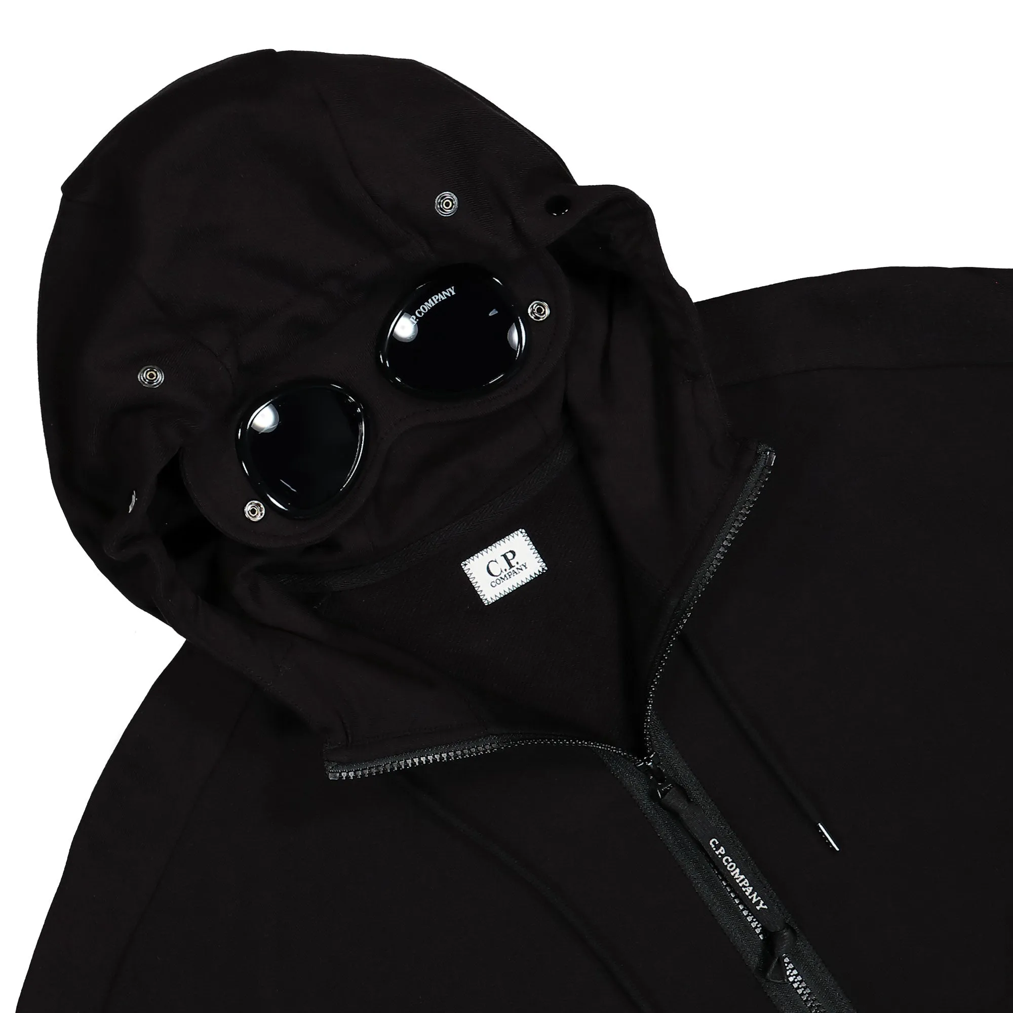 Diagonal Raised Fleece Goggle Zipped Hooded Sweatshirt sold by OVERKILL product image thumbnail 3