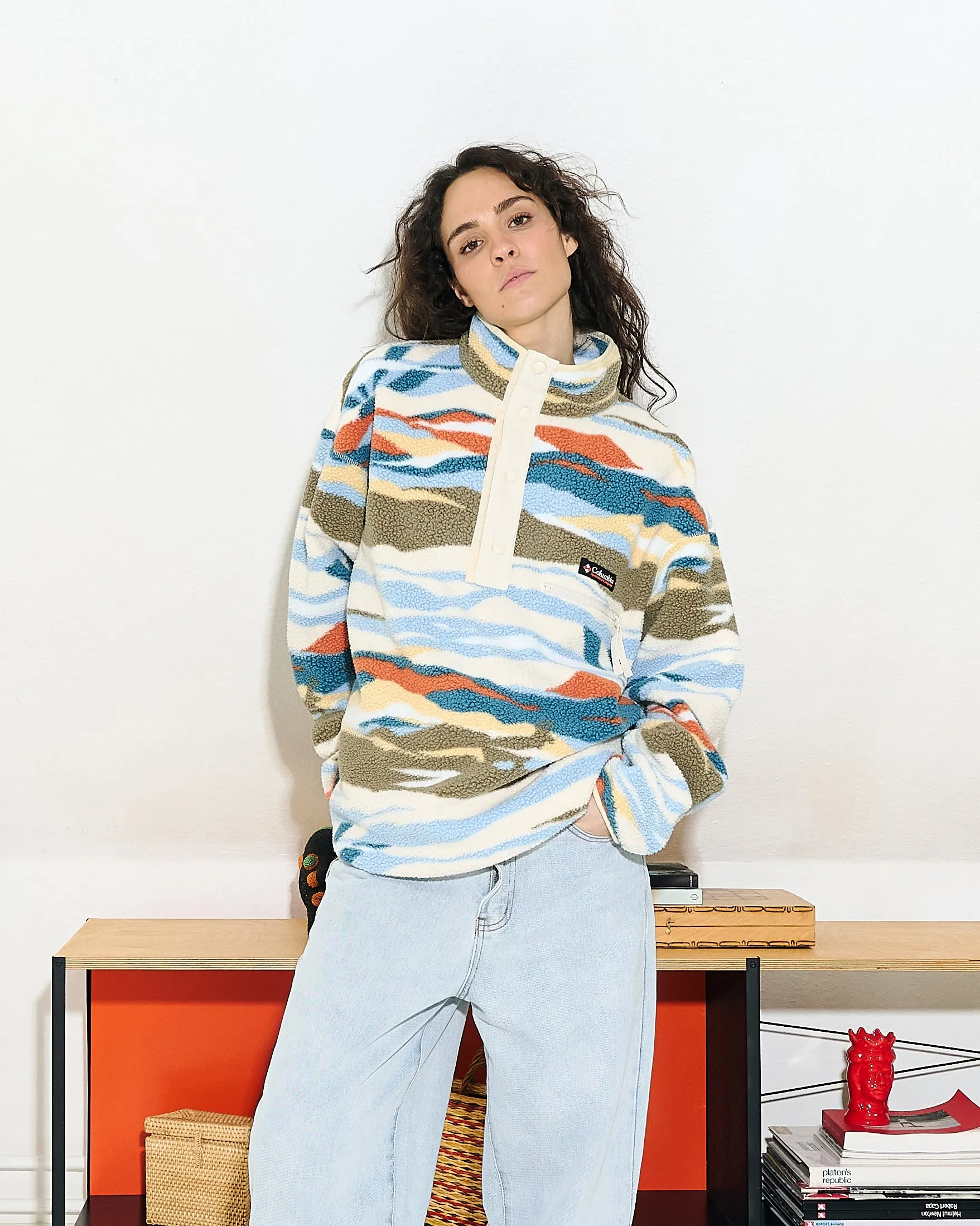 Helvetia II Printed Half Snap Fleece sold by OVERKILL product image thumbnail 3