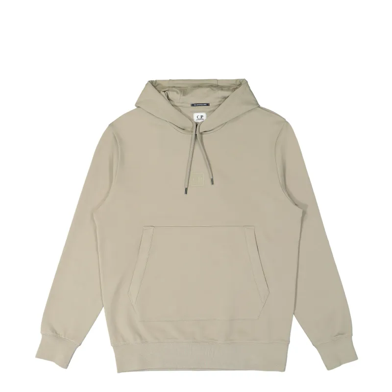 Metropolis Series Stretch Fleece Logo Hoodie made by C.P. Company