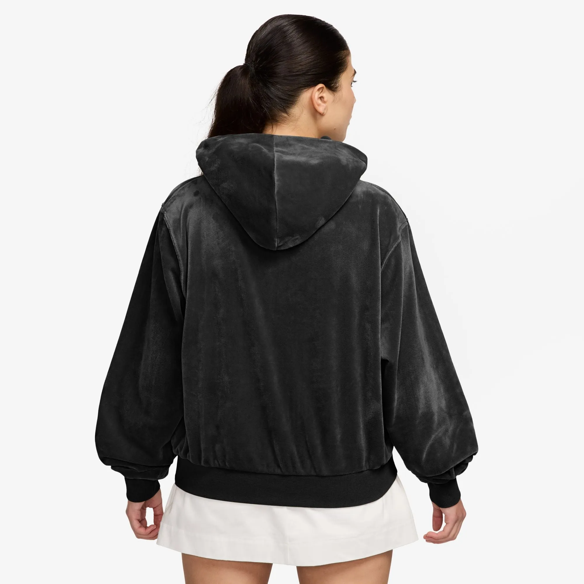 W Sportswear Chill Knit Loose Velour Full Zip Hoodie sold by OVERKILL product image thumbnail 4