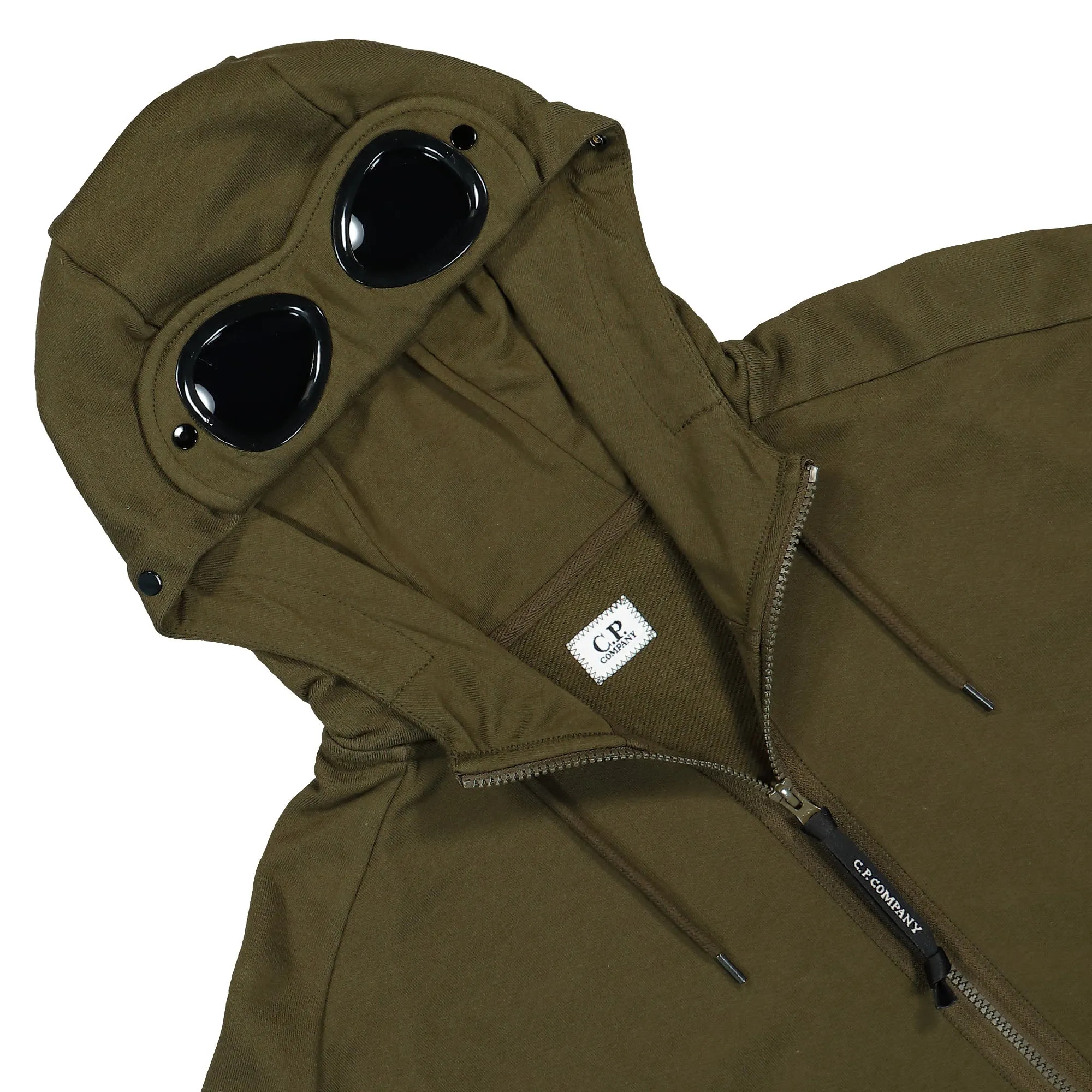Diagonal Raised Fleece Goggle Zipped Hooded Sweatshirt sold by OVERKILL product image thumbnail 3