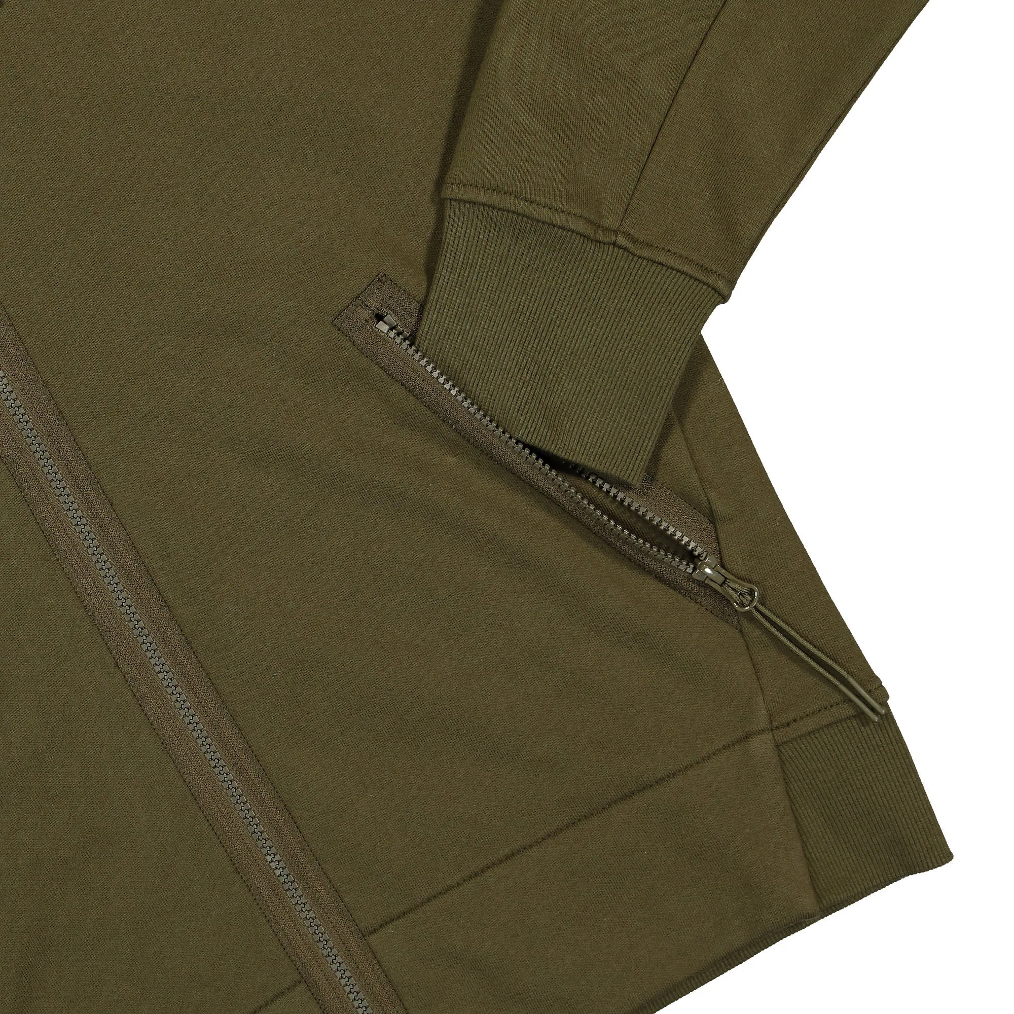 Diagonal Raised Fleece Goggle Zipped Hooded Sweatshirt sold by OVERKILL product image thumbnail 5