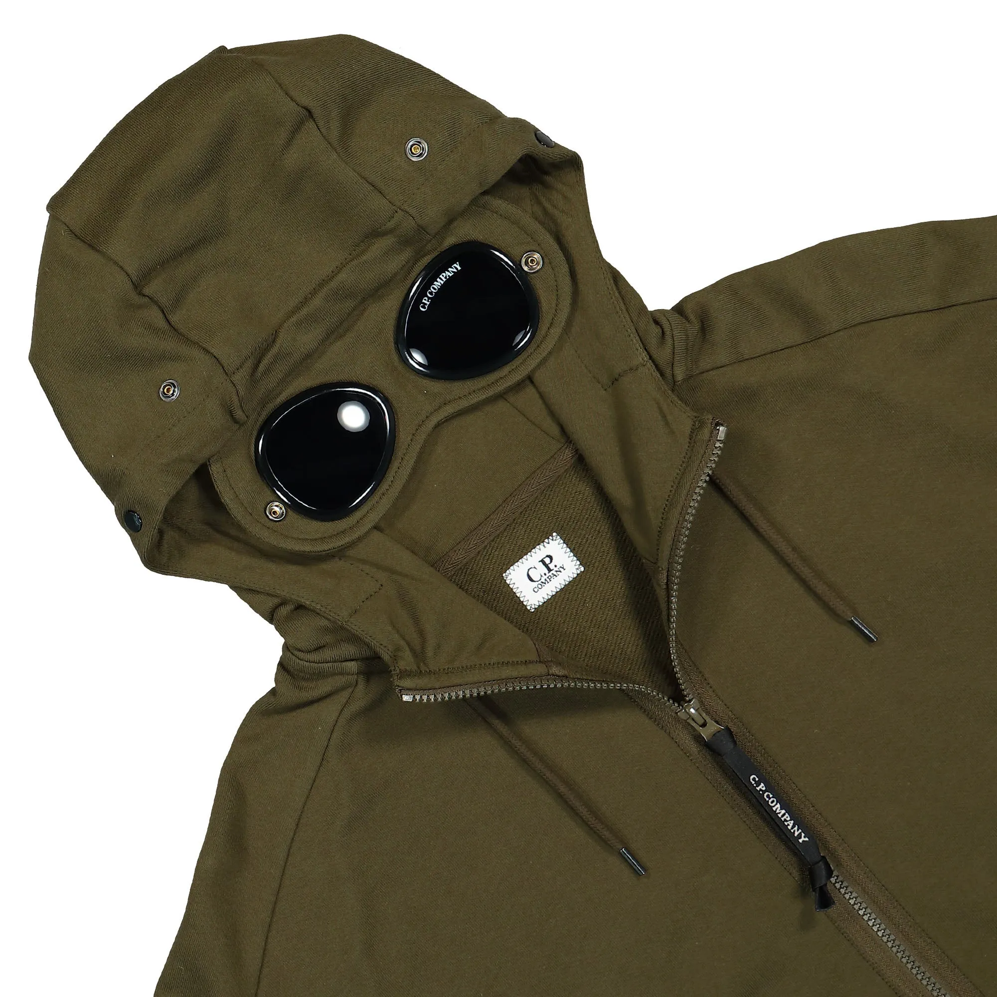 Diagonal Raised Fleece Goggle Zipped Hooded Sweatshirt sold by OVERKILL product image thumbnail 4