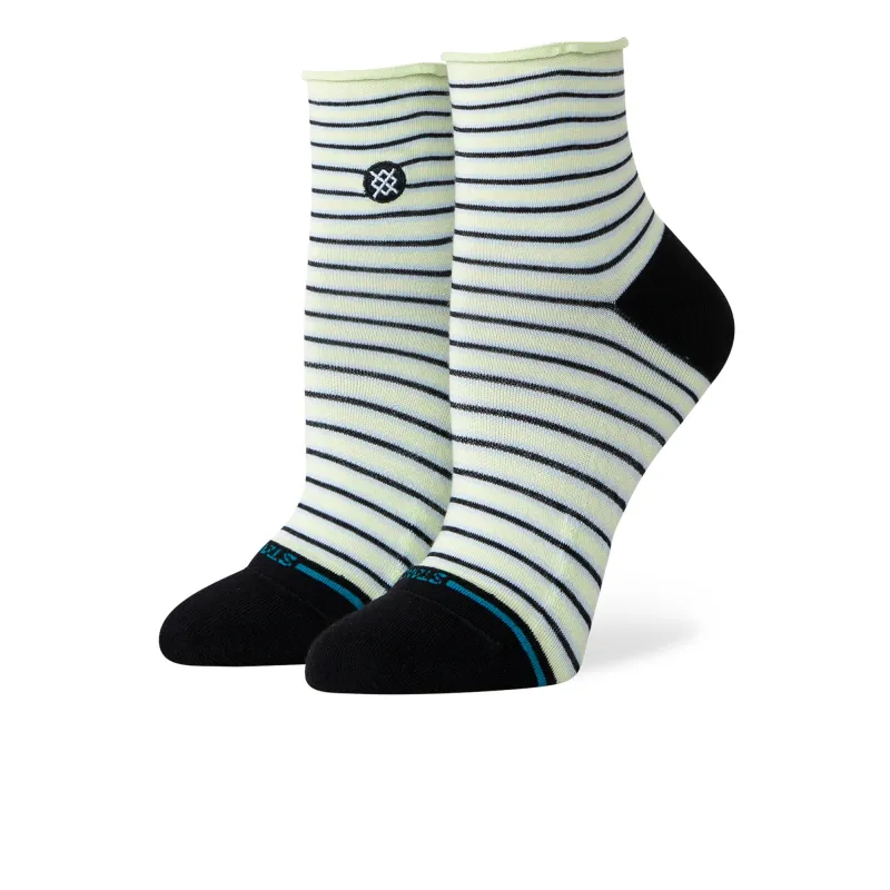 Wmns Blue Fade Quarter Socks made by Stance