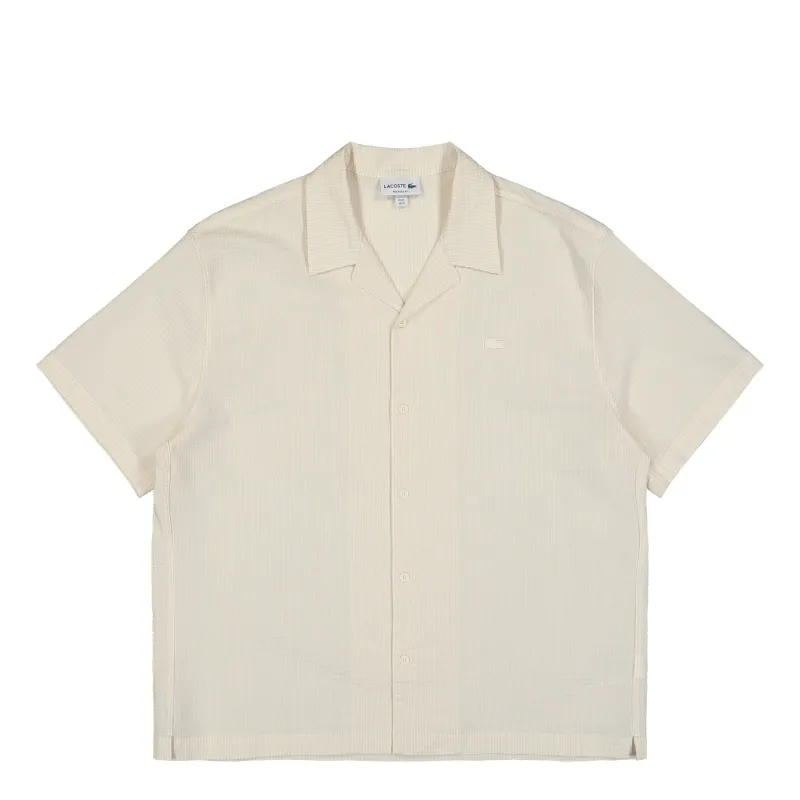 Loose Fitting Seersucker Shirt made by Lacoste