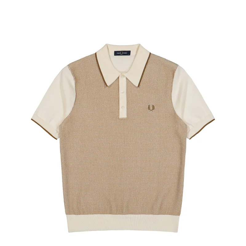 Tonic Waffle Knitted Shirt made by Fred Perry