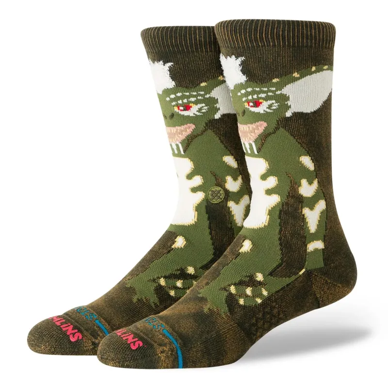 Stripe Gremlins Crew Socks made by Stance