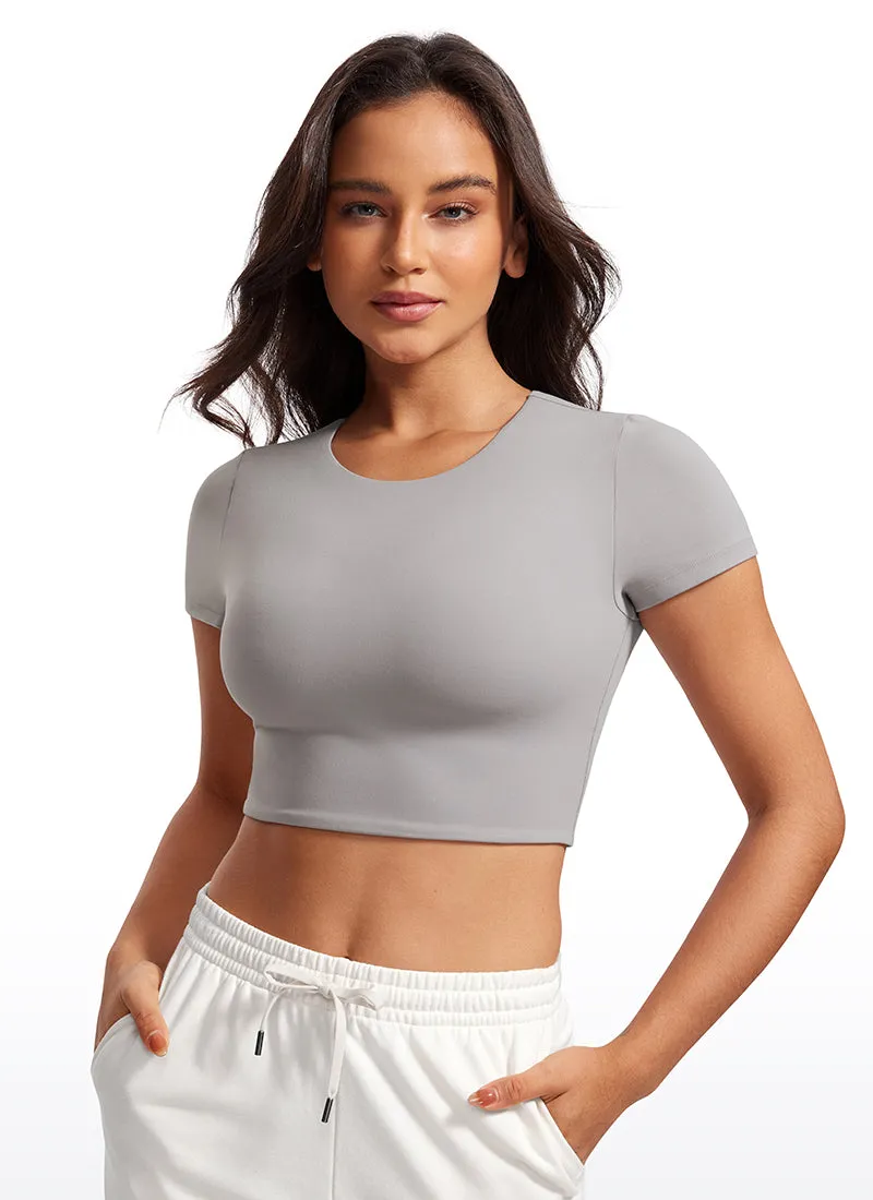Butterluxe Double Lined Cropped Short Sleeve sold by CRZ Yoga