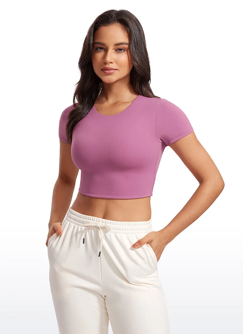 Butterluxe Double Lined Cropped Short Sleeve sold by CRZ Yoga product image thumbnail 5
