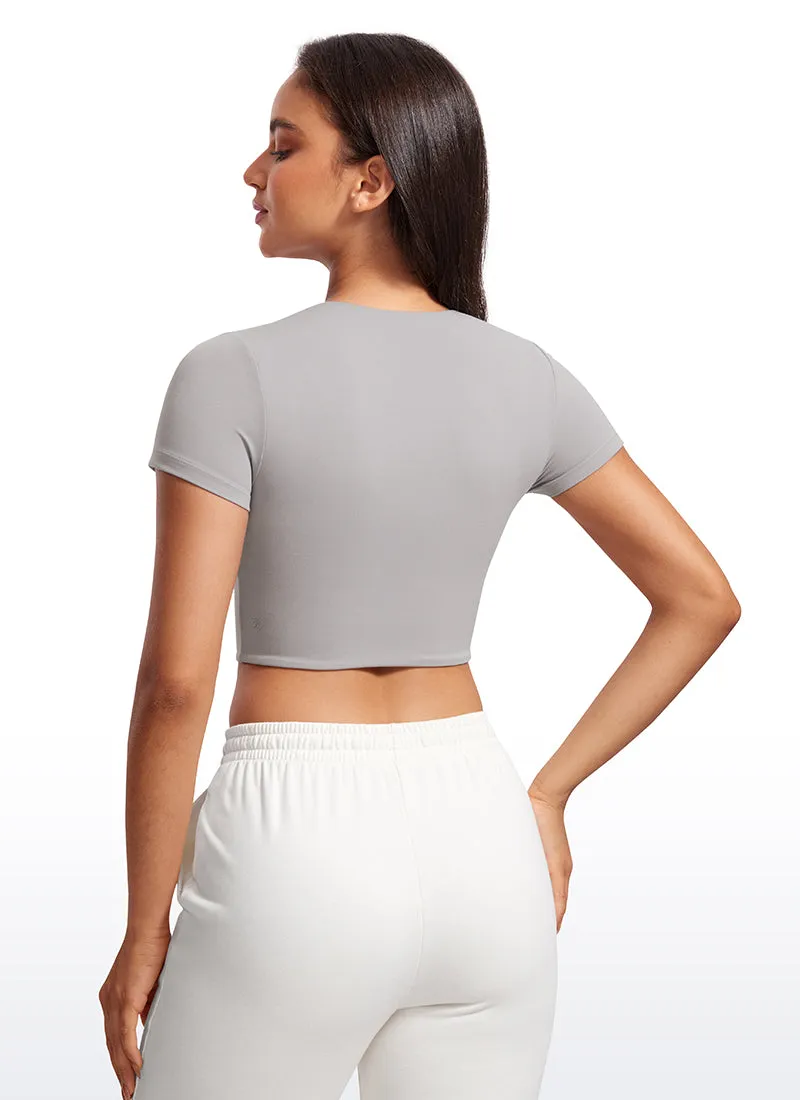 Butterluxe Double Lined Cropped Short Sleeve sold by CRZ Yoga product image thumbnail 2