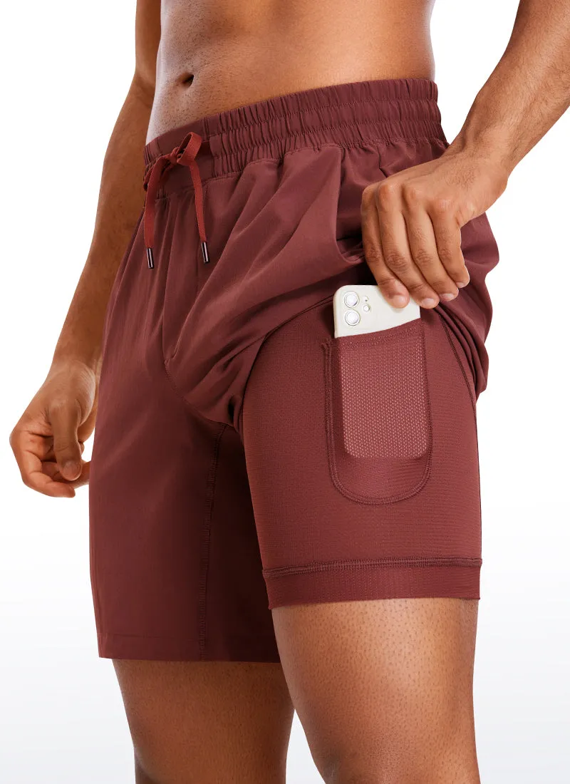 Feathery-Fit Athletic Shorts 7''- Lined sold by CRZ Yoga product image thumbnail 4
