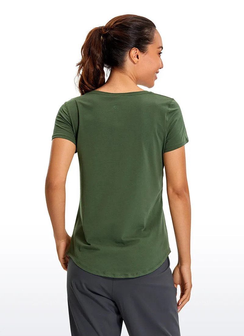 Pima Cotton Short Sleeve sold by CRZ Yoga product image thumbnail 2