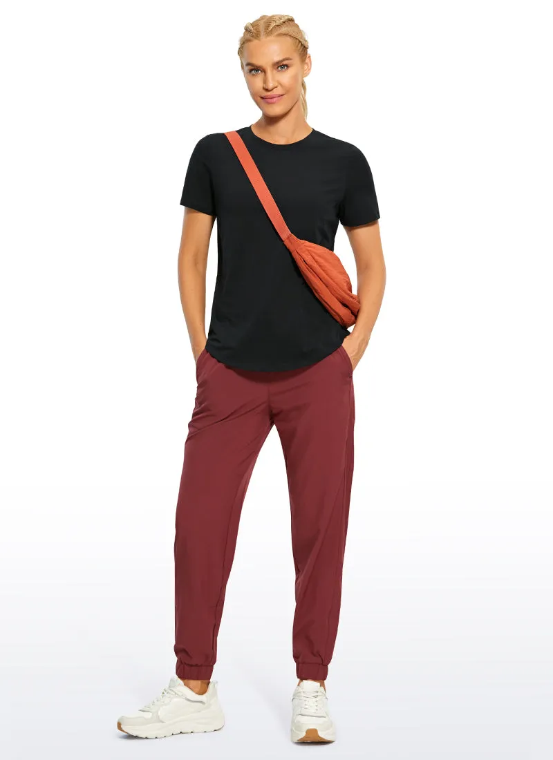 Pima Cotton Round Neck Short Sleeve sold by CRZ Yoga product image thumbnail 3