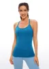 Speedy Seamless Built-in Bra Tank Y-back - Pure Color sold by CRZ Yoga