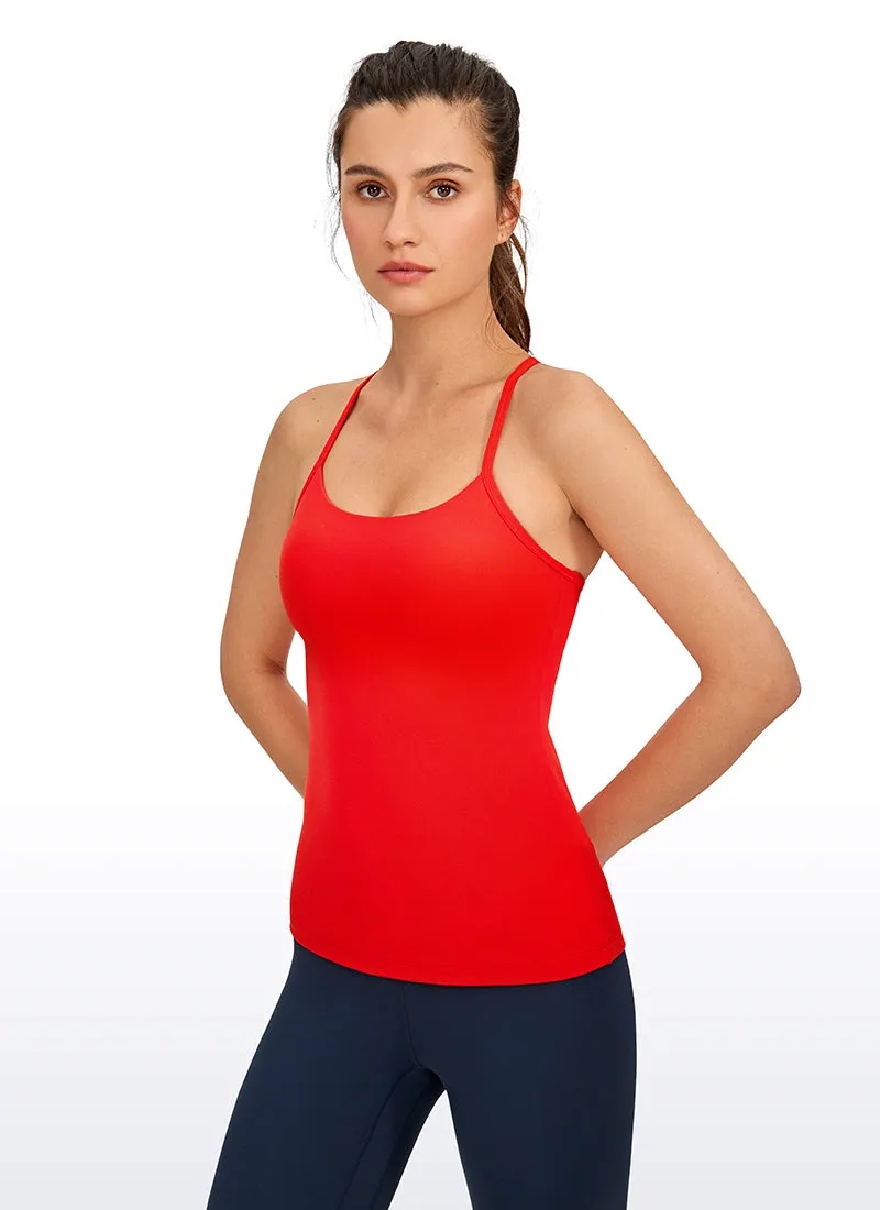 Butterluxe Hip Length Built-in Bra Tank Y Back sold by CRZ Yoga
