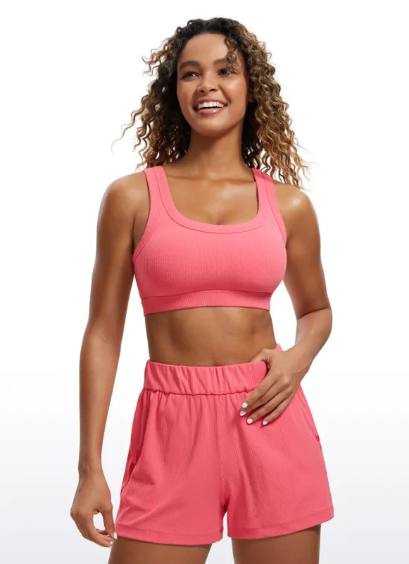 Ribbed Sports Bras U Back sold by CRZ Yoga