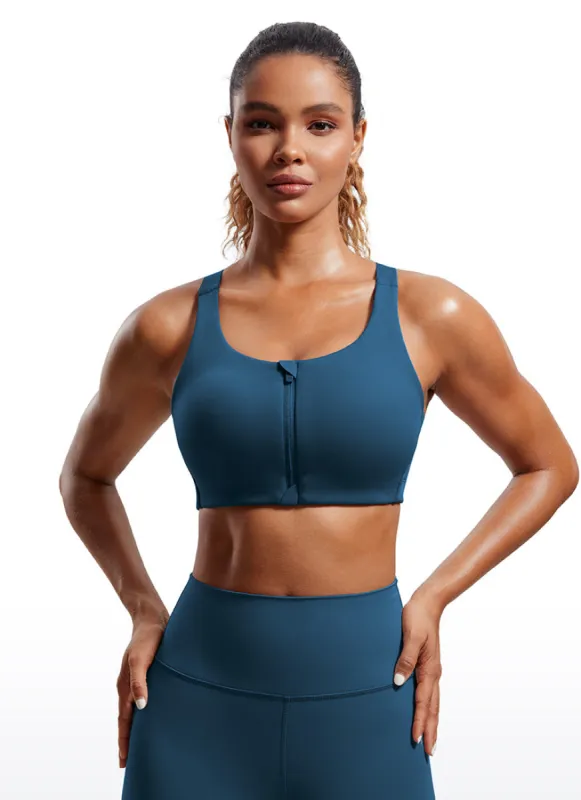 Zip Front High Impact Sports Bra sold by CRZ Yoga