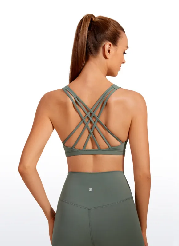 Brushed Nakedfeel Bra Criss Cross Back sold by CRZ Yoga