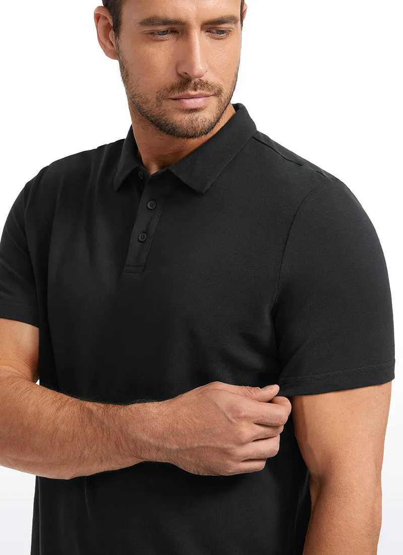 Pique Polo Short Sleeves sold by CRZ Yoga product image thumbnail 4