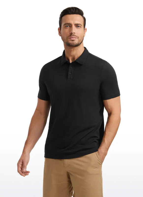 Pique Polo Short Sleeves sold by CRZ Yoga