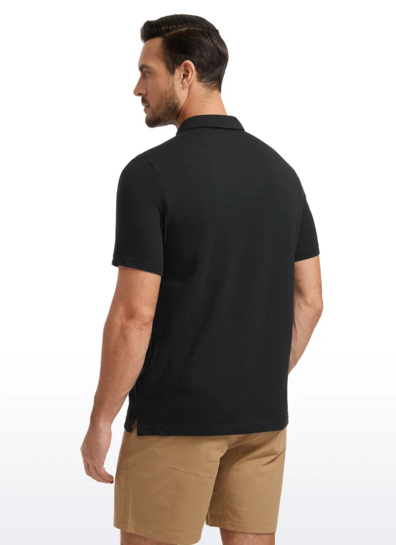 Pique Polo Short Sleeves sold by CRZ Yoga product image thumbnail 2