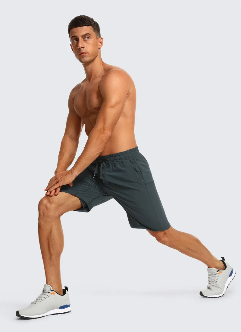 Feathery-Fit Athletic Shorts 9''- Lined sold by CRZ Yoga product image thumbnail 3