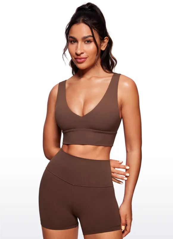 Butterluxe Deep V Neck Longline Sports Bra sold by CRZ Yoga