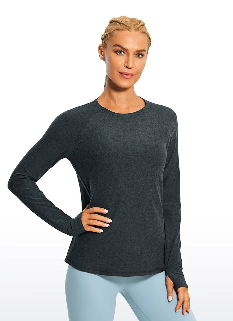 Soft Heather Long Sleeves Thumbholes sold by CRZ Yoga product image thumbnail 5