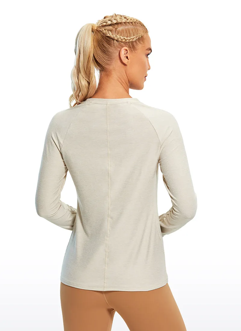 Soft Heather Long Sleeves Thumbholes sold by CRZ Yoga product image thumbnail 2