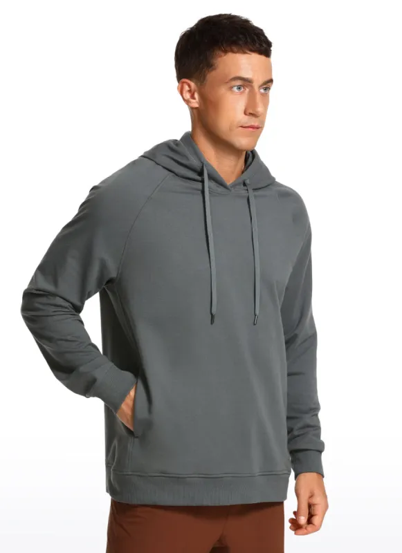 Cotton Loose Fit Long Sleeve Hoodies made by CRZ Yoga