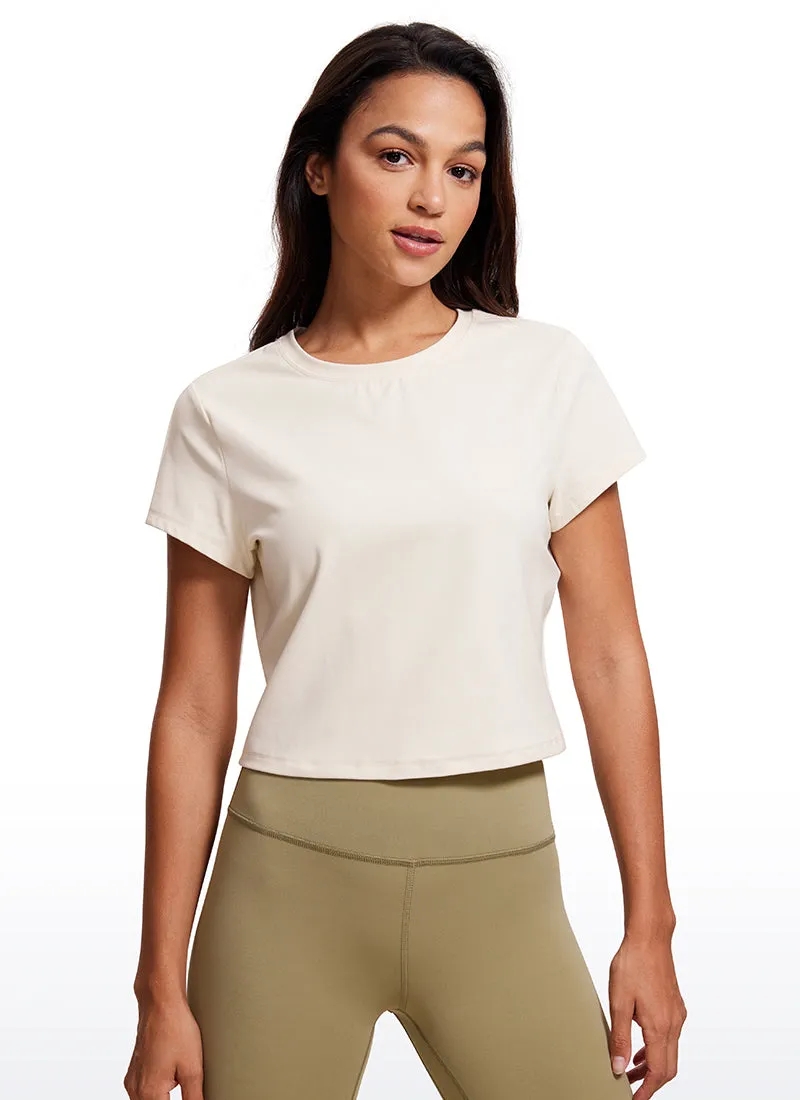 Butterluxe Cropped Short Sleeve sold by CRZ Yoga product image thumbnail 5